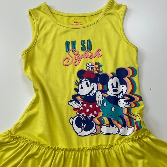 Girls Disney Junior "Oh So Stylish" Mickey And Minnie Mouse Dress Size 6X - Picture 1 of 8